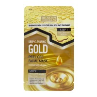 Gold Peel-Off μάσκα - Kαθαριστική & Ενυδατική με κολλαγόνο -  3g τζελ καθαρισμού+10g μάσκα