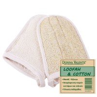 Γάντι Μπάνιου / 100% Natural Loofah & Cotton 1τμχ