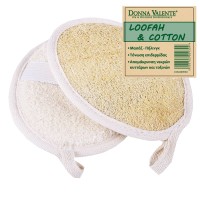 Σφουγγάρι Μπάνιου Οβάλ / 100% Loofah & Cotton 1τμχ