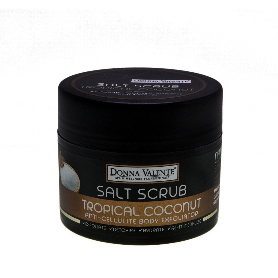 Salt Scrub - Tropical Coconut - Anti-Cellulite Body Exfoliator  - 250g