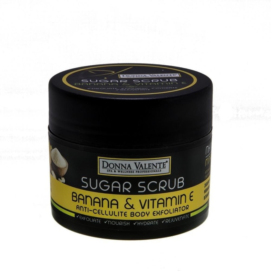Sugar Scrub - Banana & Vitamin E - 250g - Anti-Cellulite Body Exfoliator