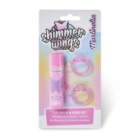 Shimmer Wings Set Lip Balm 4gr Βατόμουρο & 2 x Δαχτυλίδια Ροζ και Φούξια