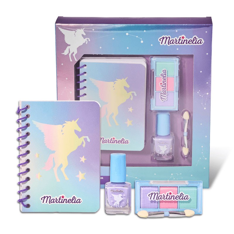 Galaxy Dreams Beauty Set & Notebook – Σετ για Κορίτσια με Βερνίκι Νυχιών 1 x 4ml, Σκιές Ματιών Με Πινέλο & Σημειοματάριο